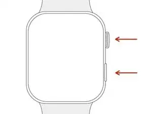 Wie man bei einer  Apple Watch Series 6 den Neustart erzwingt